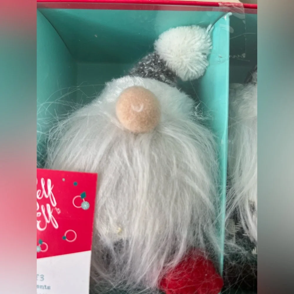 Brand New Set of 3 Gnome Ornaments
